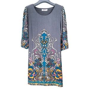 Funky People Bohemian Shift Dress, Size Medium
